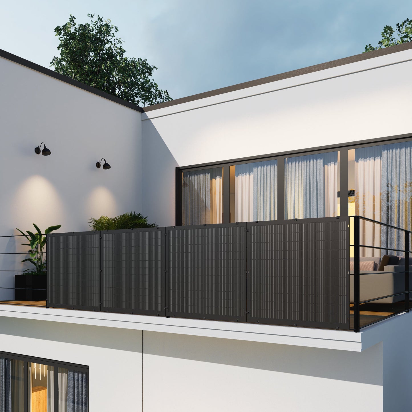 Flexibel Balkonkraftwerklösung 1000W mit 800W APSystems EZ1-M