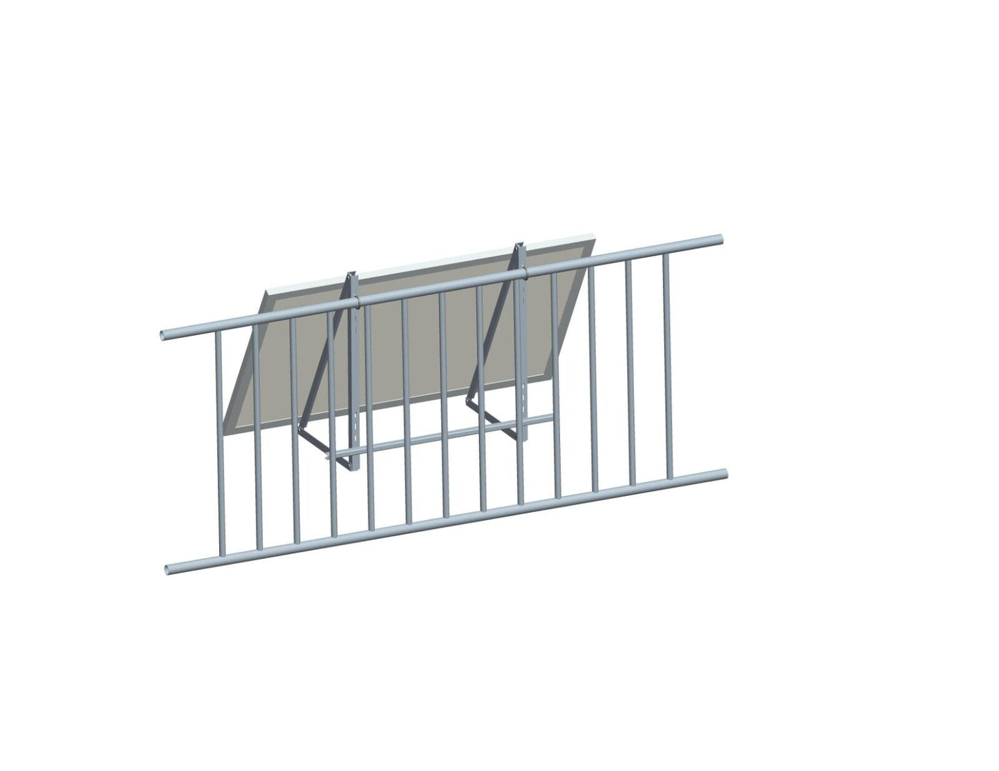 Balkongelände, Balkonhaken für PV Module- Rund Haken