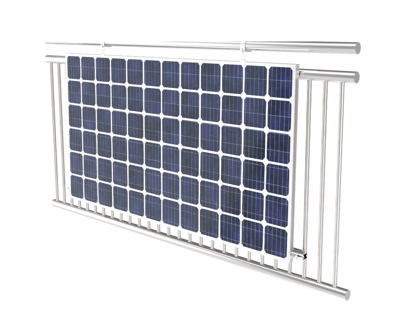 SolarModul Halterung, 15-30° Einfaches Solar-Montageset für Geländer
