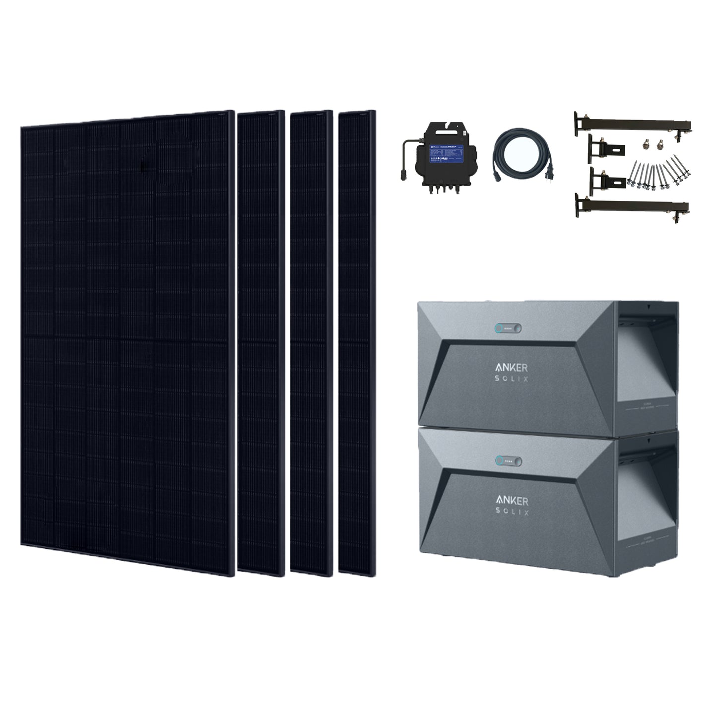 1720W Balkonkraftwerk mit Anker Solarbank Dual-System 3200WH, Mini PV Anlage