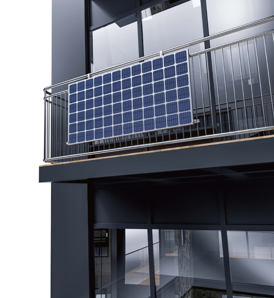 SolarModul Halterung, 15-30° Einfaches Solar-Montageset für Geländer