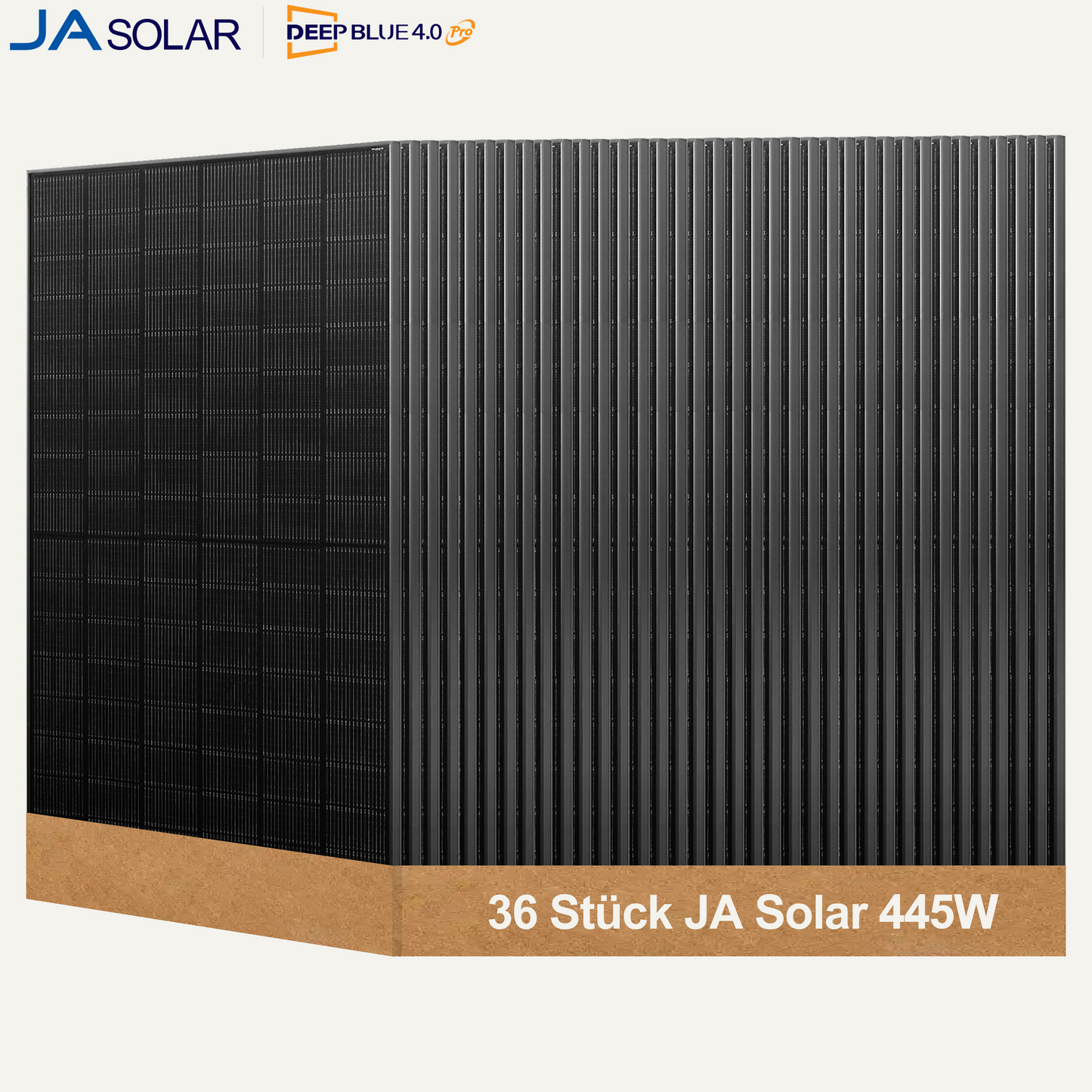 Solarmodul 445W Bifazial Glas-Glas Photovoltaik full black Solar panel