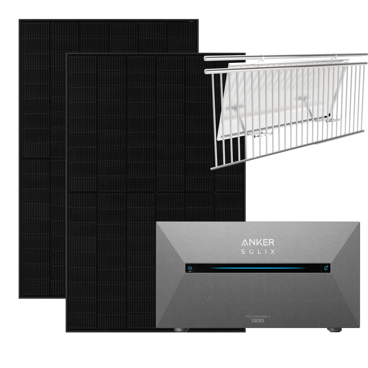 Anker Solix 890W Balkonkraftwerke mit Solarbank 2 Pro