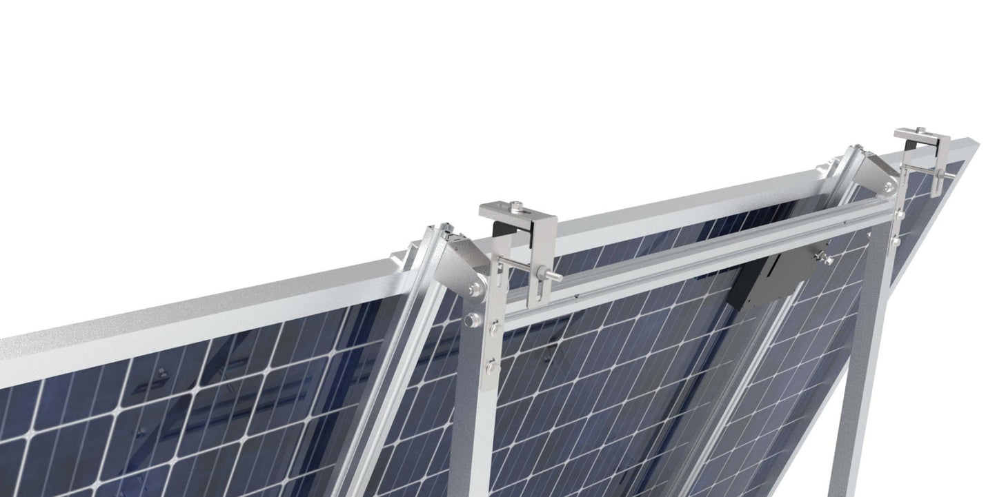 SolarModul Halterung, 15-30° Einfaches Solar-Montageset für Geländer