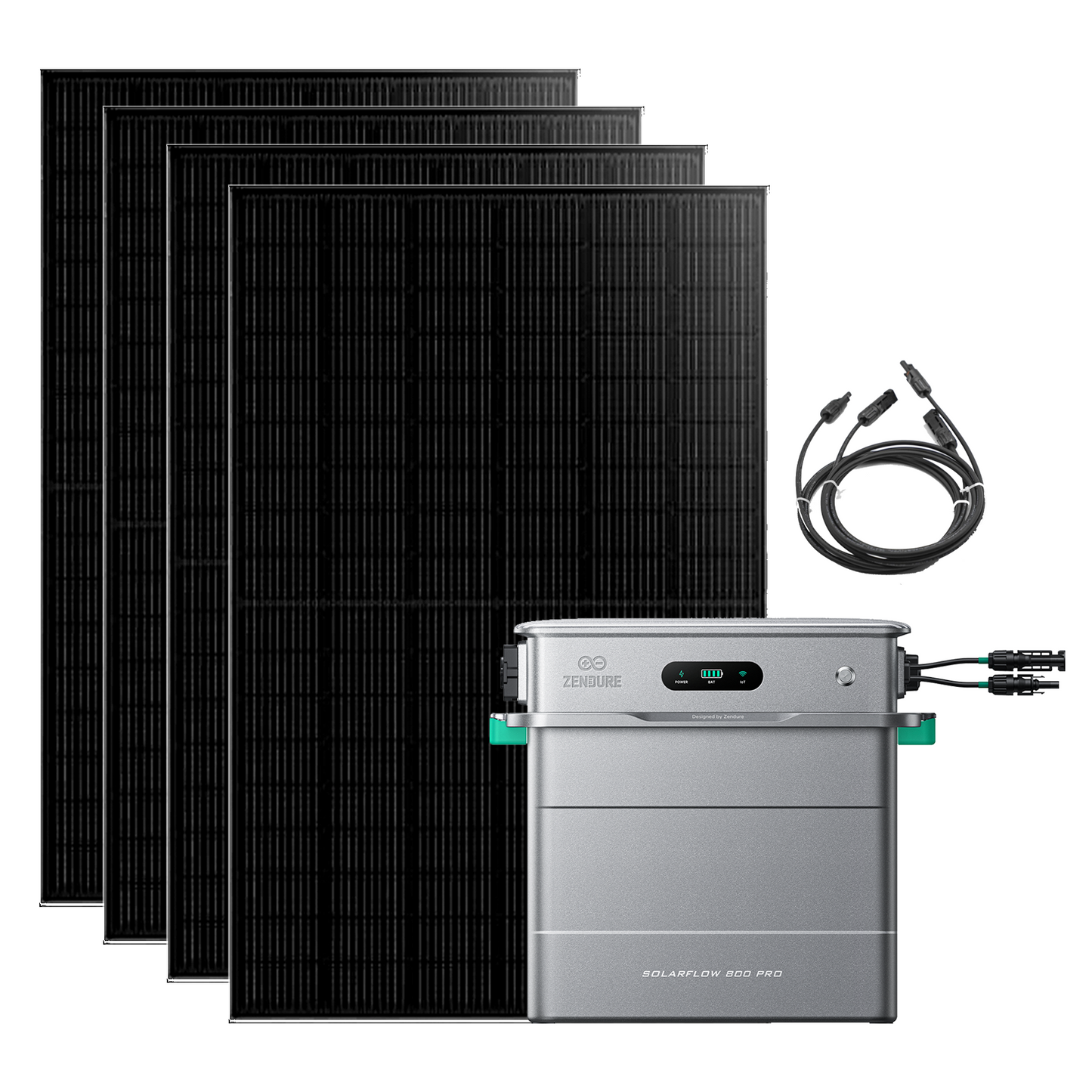 Balkonkraftwerk 890W/1780W Zendure SolarFlow 800 Pro AIO-Balkon-Energiespeichersystem