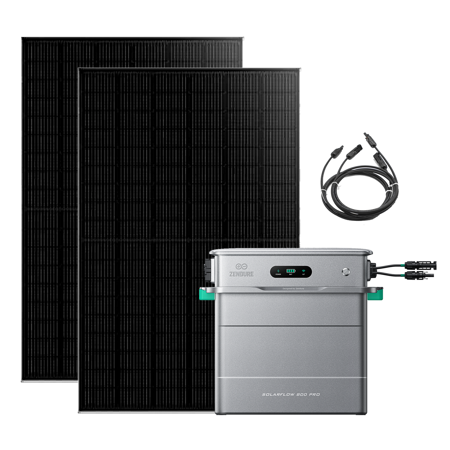 Balkonkraftwerk 890W/1780W Zendure SolarFlow 800 Pro AIO-Balkon-Energiespeichersystem