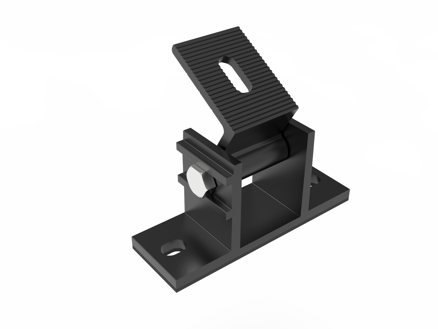 Solarmodul Verstellbare PV-Modulhalterung, 10-35° Neigung, Flachdach, Schwarz