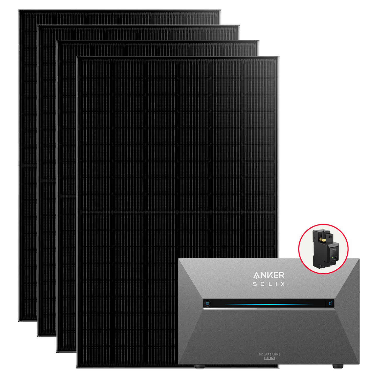 1760W Balkonkraftwerke Anker Solarbank 3 Pro mit Smart Meter Komplettset (2.7Kwh-8.1Kwh)