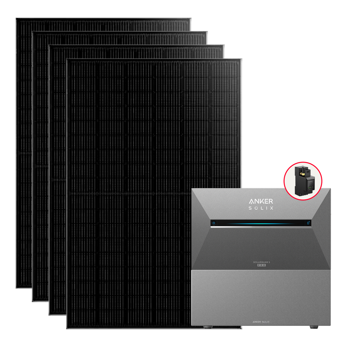1760W Balkonkraftwerke Anker Solarbank 3 Pro mit Smart Meter Komplettset (2.7Kwh-8.1Kwh)