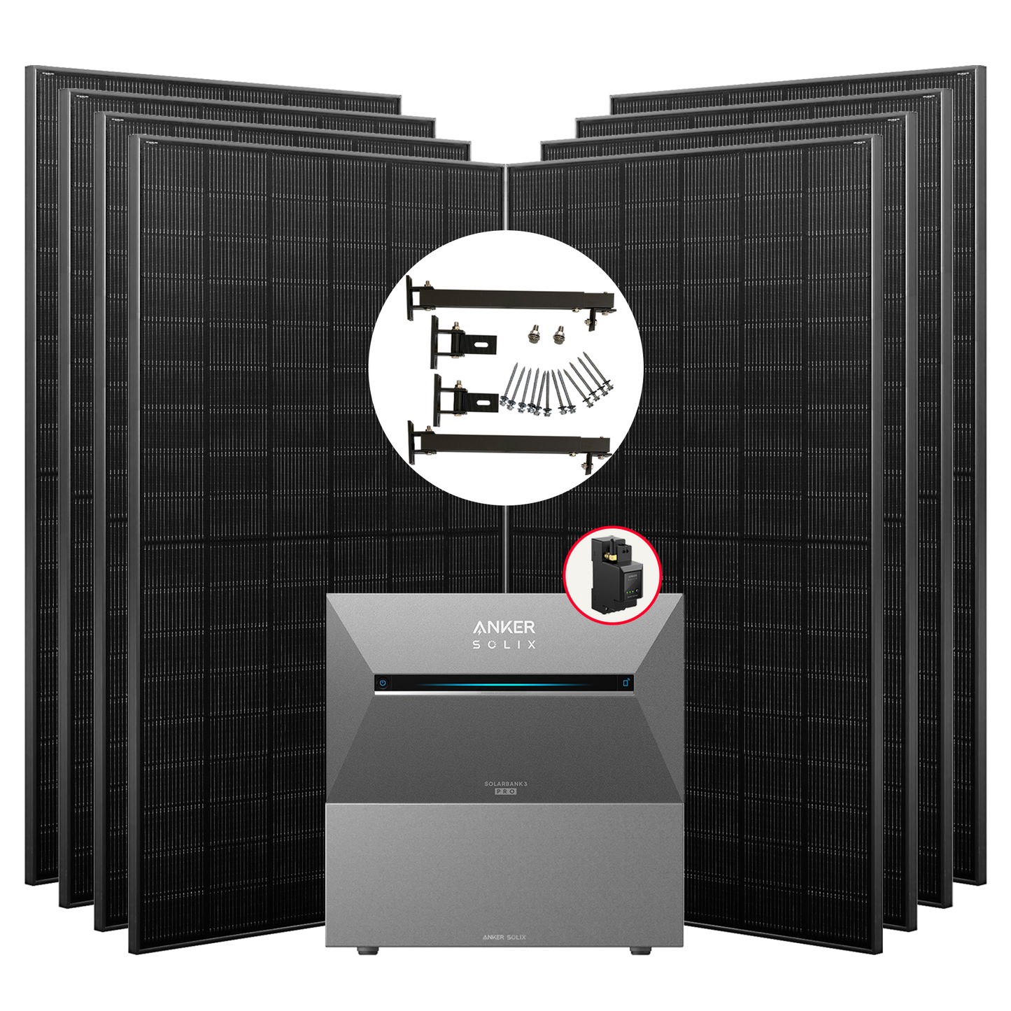 3520W Balkonkraftwerke Anker Solarbank 3 Pro mit Smart Meter, mit/ohne BP2700 ,mit/ohne Halterung