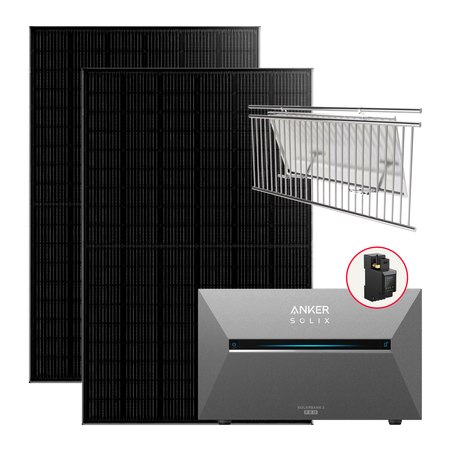 880W Balkonkraftwerke Anker Solarbank 3 Pro mit Smart Meter Mit/Ohne Halterung