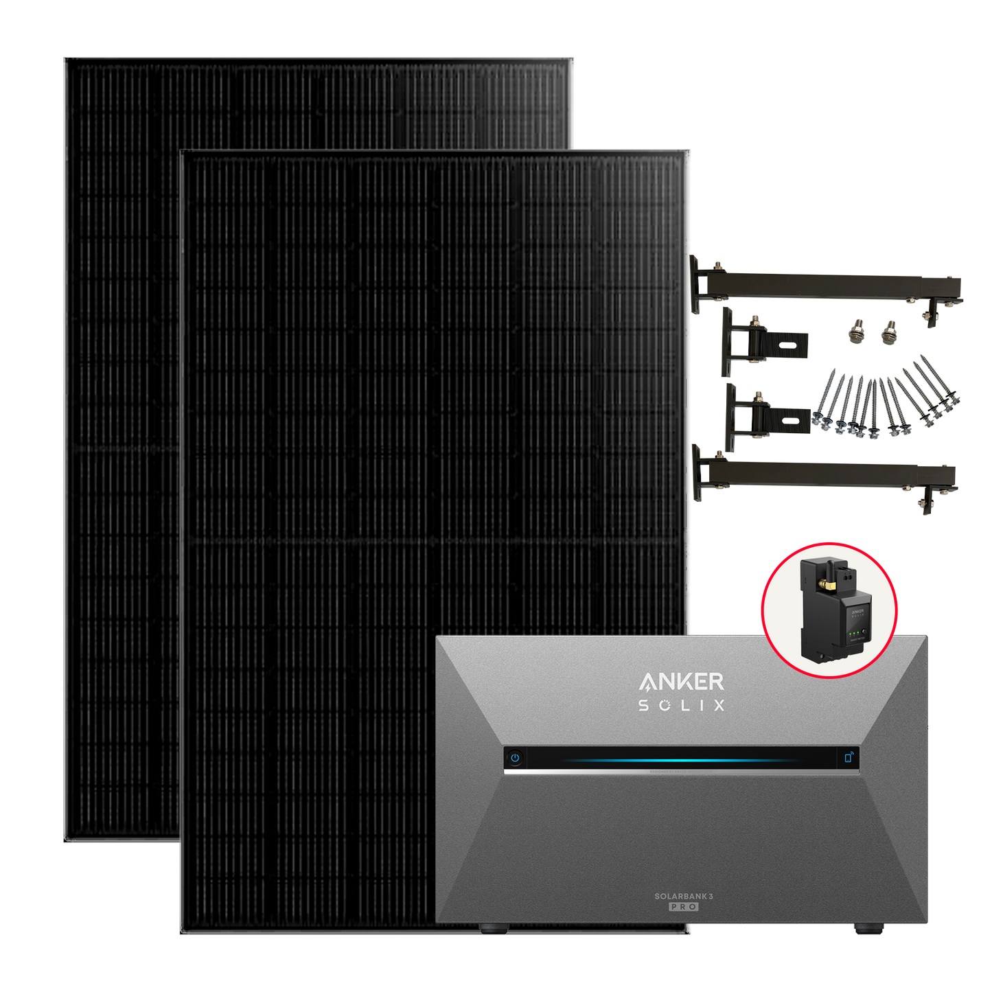 880W Balkonkraftwerke Anker Solarbank 3 Pro mit Smart Meter Mit/Ohne Halterung