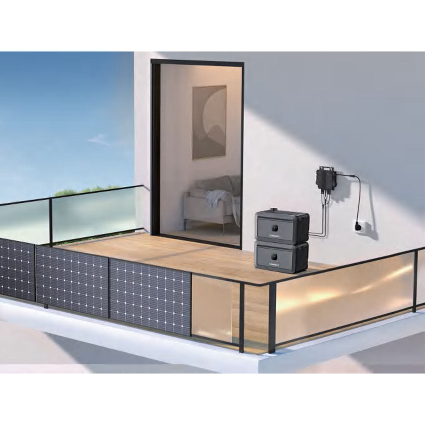 Growatt NOAH 2000 2048WH Mit Speichersystem, geeignet für Balkonkraftwerke