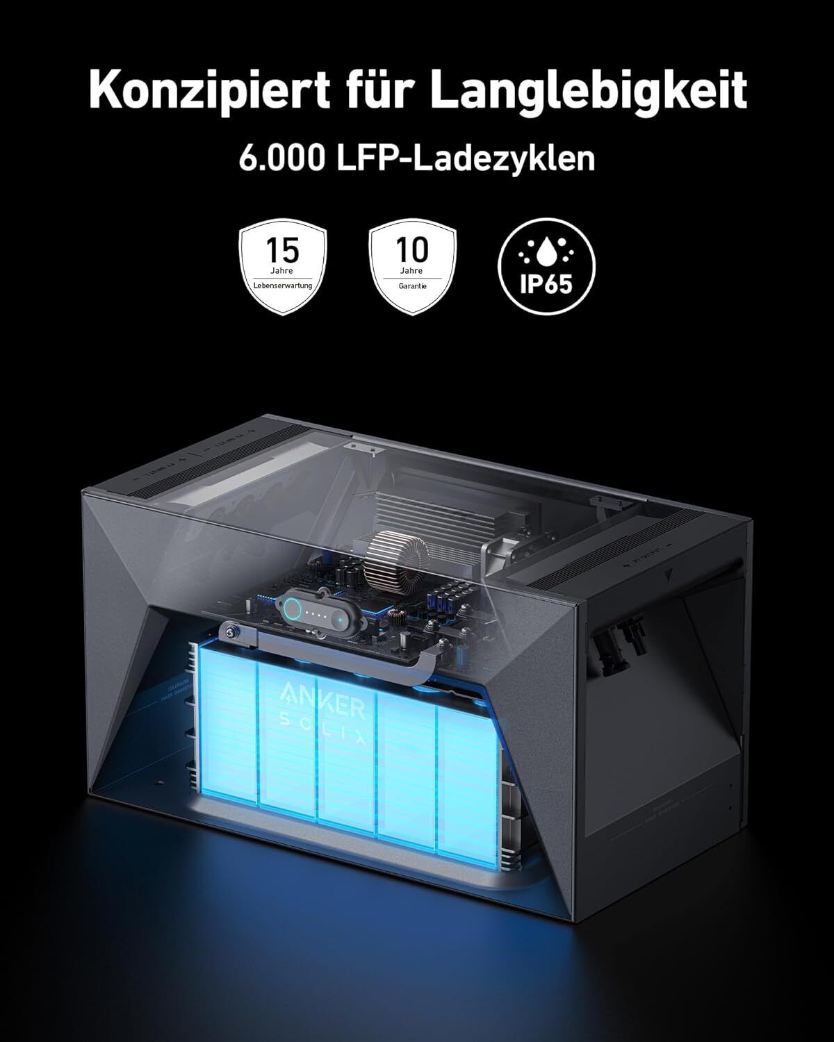 Photovoltaik Balkonkraftwerk 870W Mini-PV Anlage Komplettset, Bifazialer Glas-Glas Solarmodul, 800W Mikrowechselrichter mit 5m Kabel