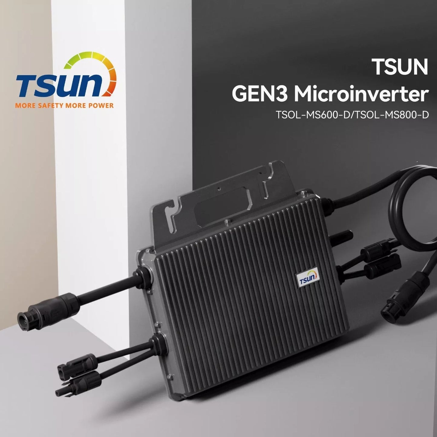 Tsun Balkonkraftwerk Microwechselrichter TSOL-MS800 800W mit 5M Kabel
