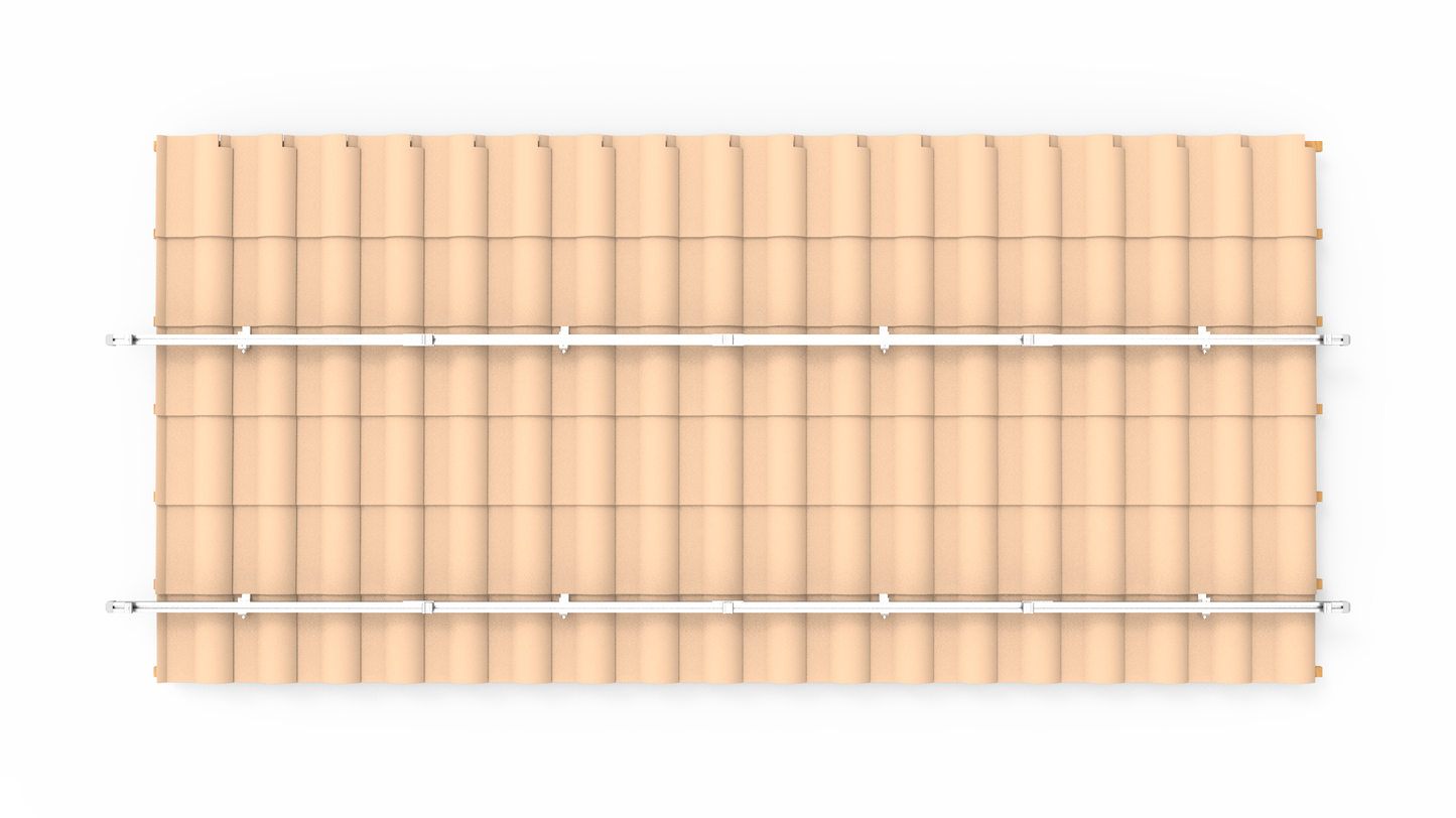 Halterung und Befestigung für PV Photovoltaik Anlage an Ziegeldach 1 Set