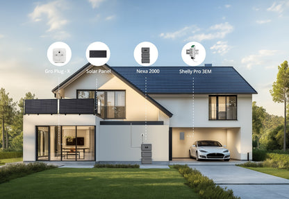 Growatt NEXA 2000 All in one Speicher(2048WH) mit 1/2/3 Erweiterungsakku
