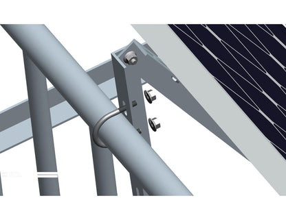 Balkongelände, Balkonhaken für PV Module- Rund Haken