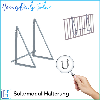 Balkongelände, Balkonhaken für PV Module- Rund Haken