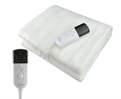 Electric blanket, heated underbed, 150x80 cm, Ruianbao automatic switch-off, washable, adjustable thermostat, overheating protection, waterproof