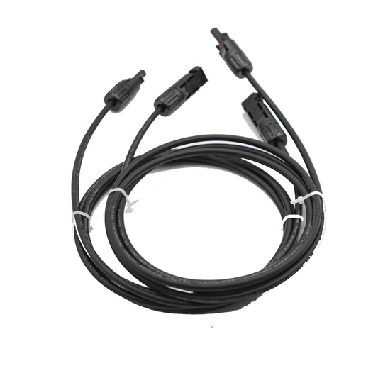 JA Solar MC4 Verbindungskabel 4mm² schwarz/schwarz-2.5m 1 Paar Solarkabel