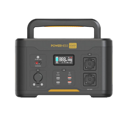 POWERNESS 1166Wh 1000W Powerstation Tragbare Solargenerator Camping Notfallstrom