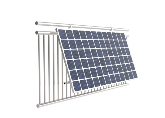 SolarModul Halterung, 15-30° Einfaches Solar-Montageset für Geländer