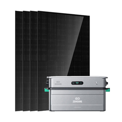 2000W/4000W  Balkonkraftwerk mit Zendure SolarFlow 2400 AC mit Zendure SolarFlow AB3000X