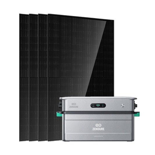 2000W/4000W  Balkonkraftwerk mit Zendure SolarFlow 2400 AC mit Zendure SolarFlow AB3000X
