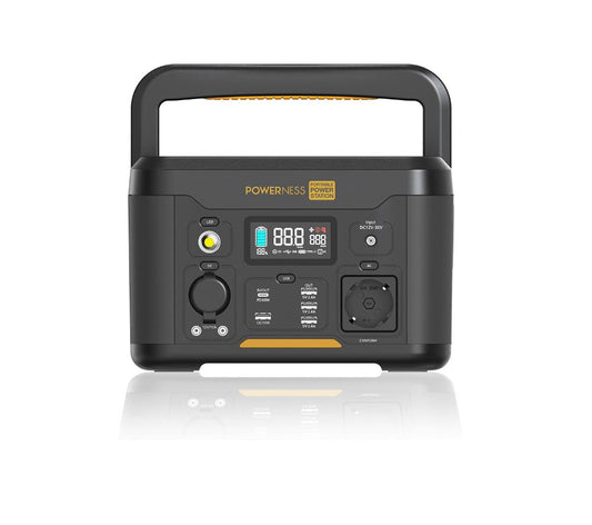 POWERNESS 515Wh 500W Powerstation Portable Solar Generator Camping Emergency Power