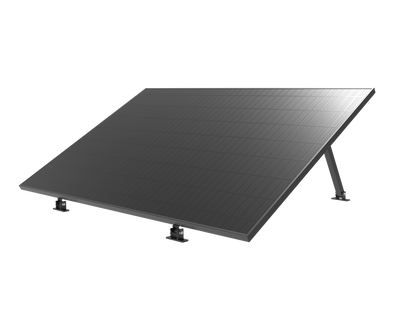 Solarmodul Verstellbare PV-Modulhalterung, 10-35° Neigung, Flachdach, Schwarz