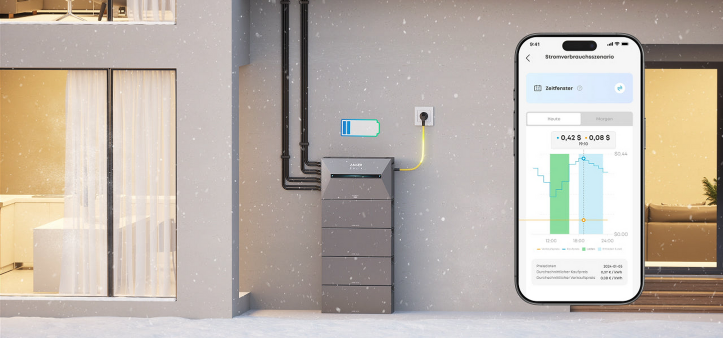 Anker Solix 4000W Balkonkraftwerke mit Solarbank 3 Pro ohne/mit Halterung