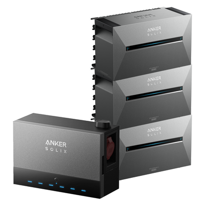 Anker SOLIX Power Dock mit 1/2/3 Anker SOLIX Solarbank 3 E2700 Pro