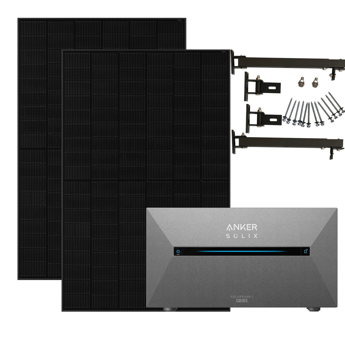 Anker Solix 890W Balkonkraftwerke mit Solarbank 2 Pro