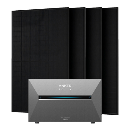Anker Solix 2000W Balkonkraftwerke mit Solarbank 3 Pro ohne/mit Halterung