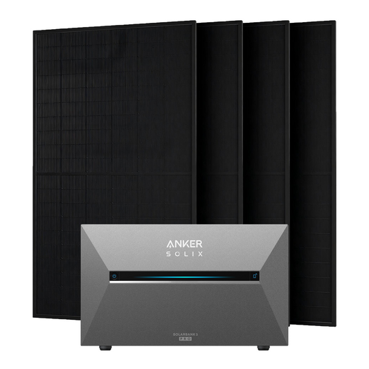 Anker Solix 2000W Balkonkraftwerke mit Solarbank 3 Pro ohne/mit Halterung