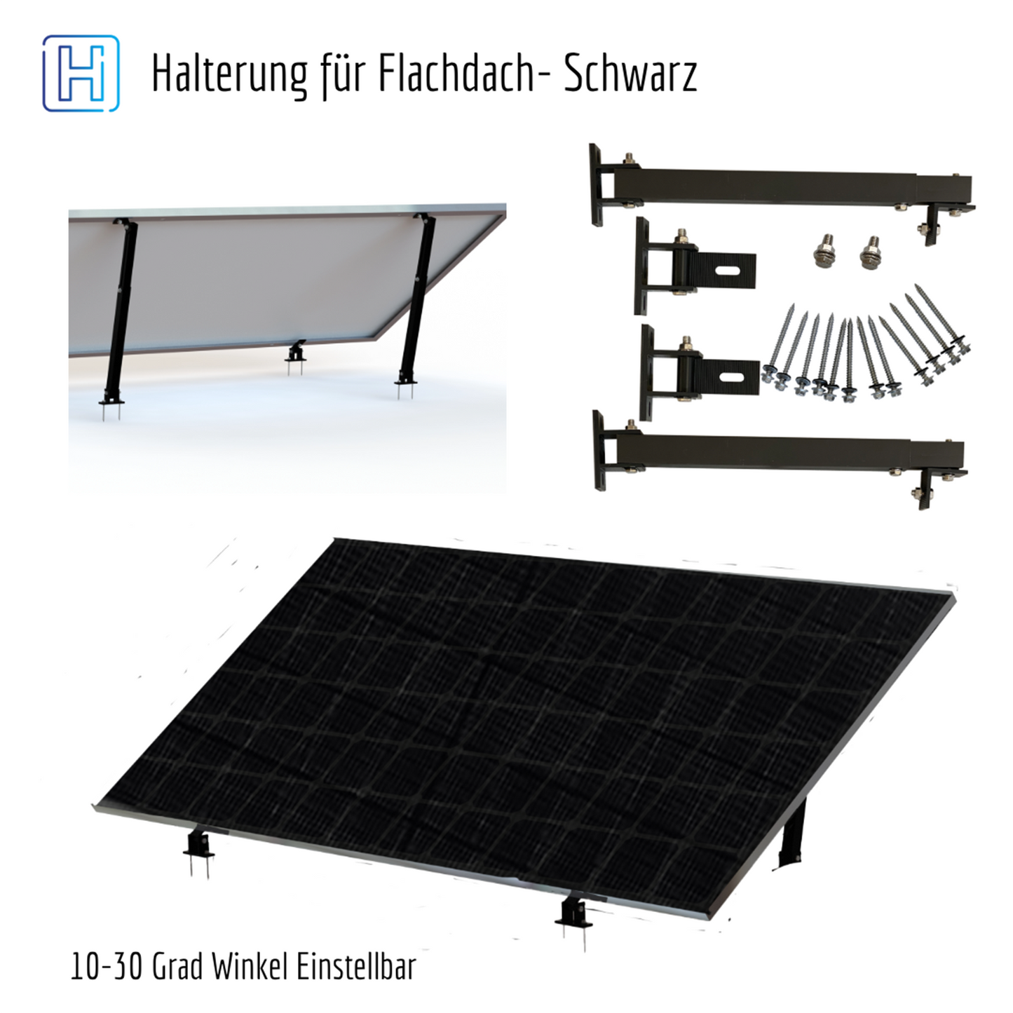 Anker Solix 2000W Balkonkraftwerke mit Solarbank 3 Pro ohne/mit Halterung