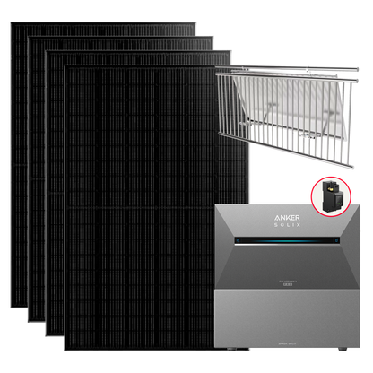 1760W Balkonkraftwerke Anker Solarbank 3 Pro mit Smart Meter Komplettset (2.7Kwh-8.1Kwh)