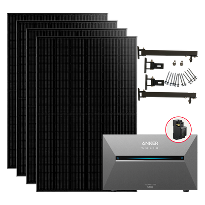 1760W Balkonkraftwerke Anker Solarbank 3 Pro mit Smart Meter Komplettset (2.7Kwh-8.1Kwh)