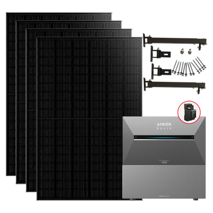 1760W Balkonkraftwerke Anker Solarbank 3 Pro mit Smart Meter Komplettset (2.7Kwh-8.1Kwh)