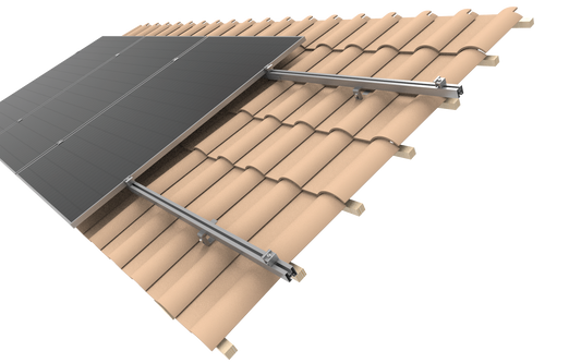 Halterung und Befestigung für PV Photovoltaik Anlage an Ziegeldach 1 Set